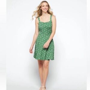 NWT Nine Britton Stitch Fix Desiree green floral sleeveless dress